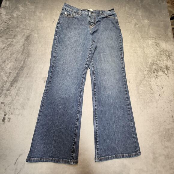 Levis 512 Jeans Womens 10P Petite Blue Bootcut Perfectly Slimming Denim Stretch - Picture 1 of 10